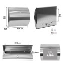 Aura Inox Large Capacity Outdoor Letterbox | ARREGUI