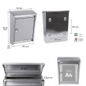 Urban Stainless Steel Large Capacity Outdoor Mailbox | ARREGUI