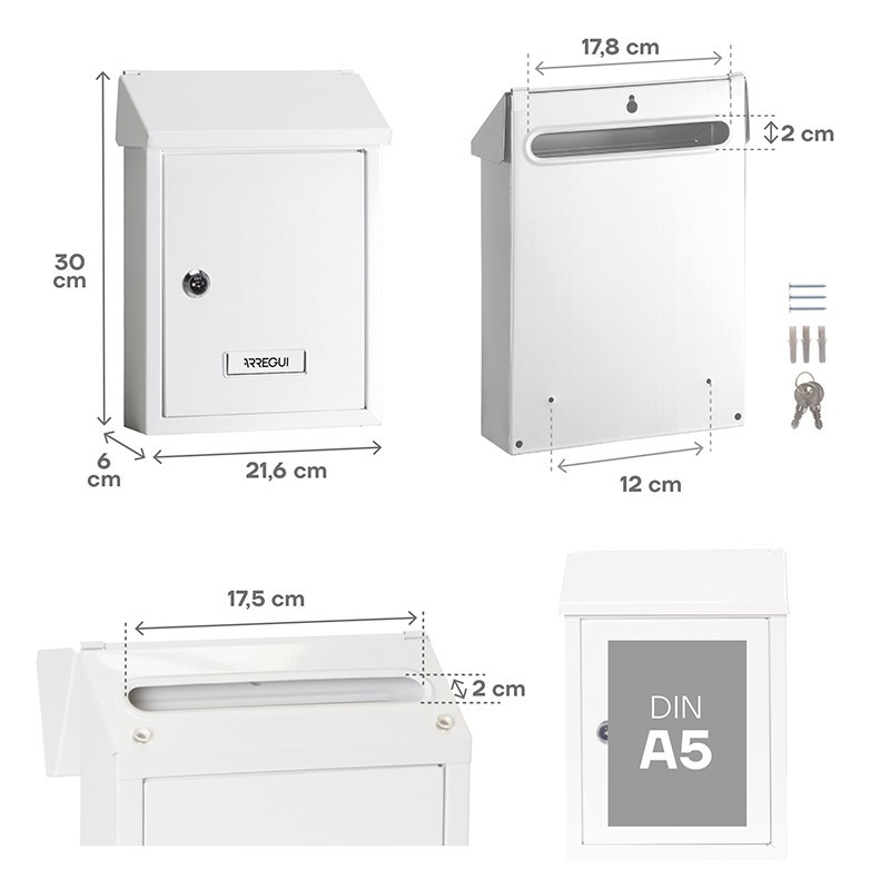 Smart Cassetta Postale Esterna Formato DIN A5 | ARREGUI