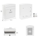 Compact Outdoor Mailbox Size DIN A5 | ARREGUI