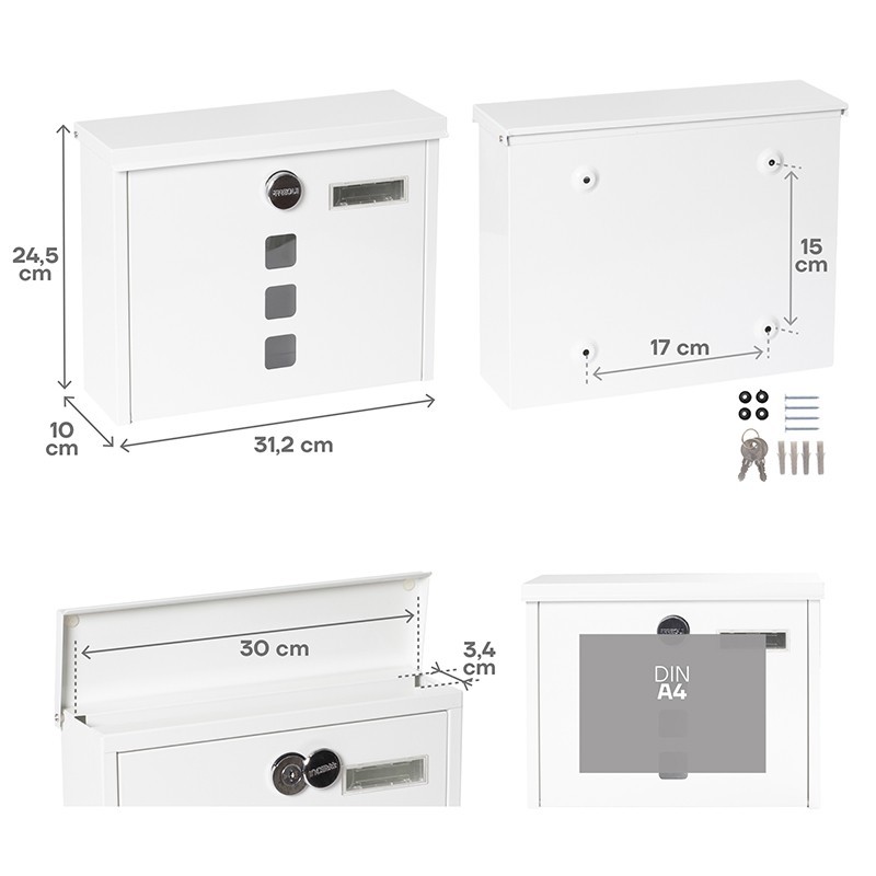 Chance Exterior Mailbox Size DIN A4 | ARREGUI