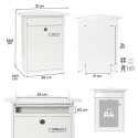 Home Outdoor Mailbox Size DIN A4 | ARREGUI