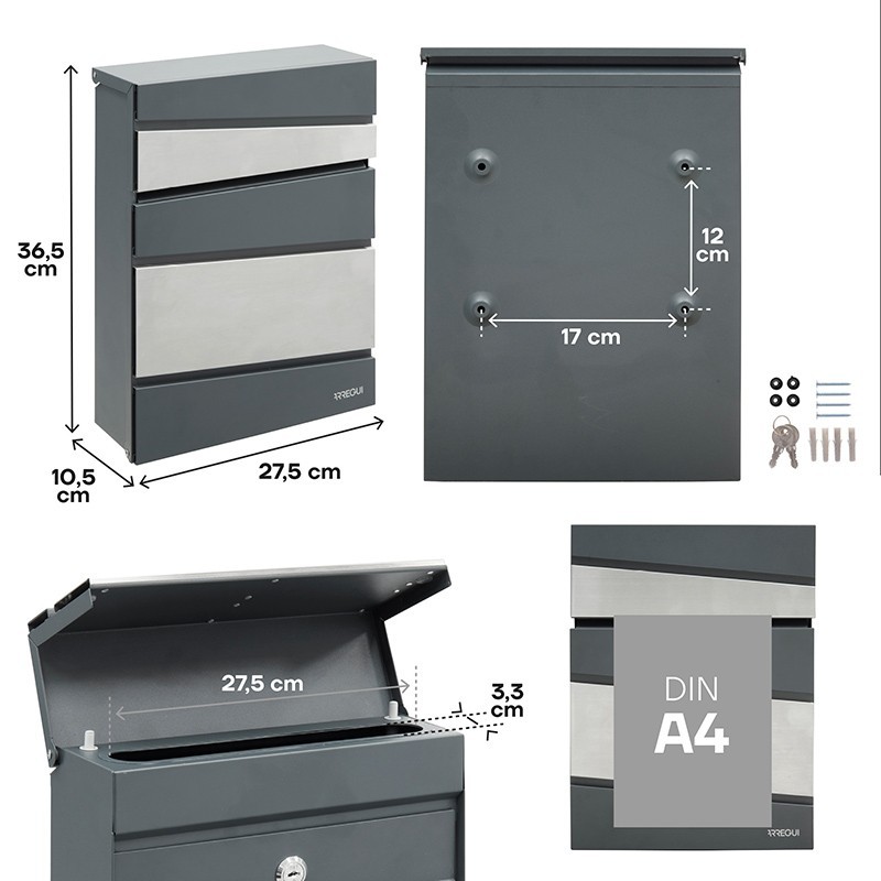 Flysch External Mailbox Size DIN A4 | ARREGUI