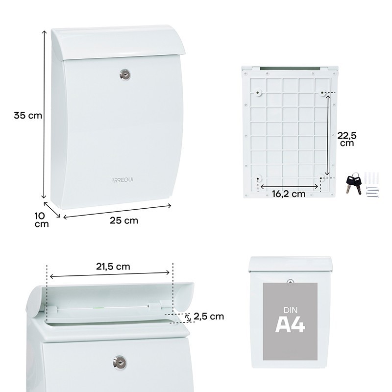 Mininova Outdoor Mailbox Size DIN A4 | ARREGUI