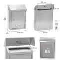 Smart Inox Outdoor Mailbox Size DIN A5 | ARREGUI