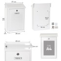 Premium Outdoor Mailbox Size DIN A4 | ARREGUI