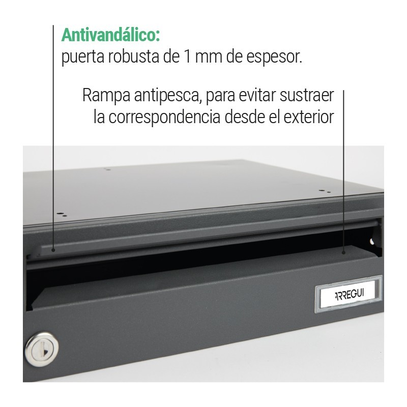 Habitat Cassetta postale orizzontale per esterni Formato DIN A4 | ARREGUI