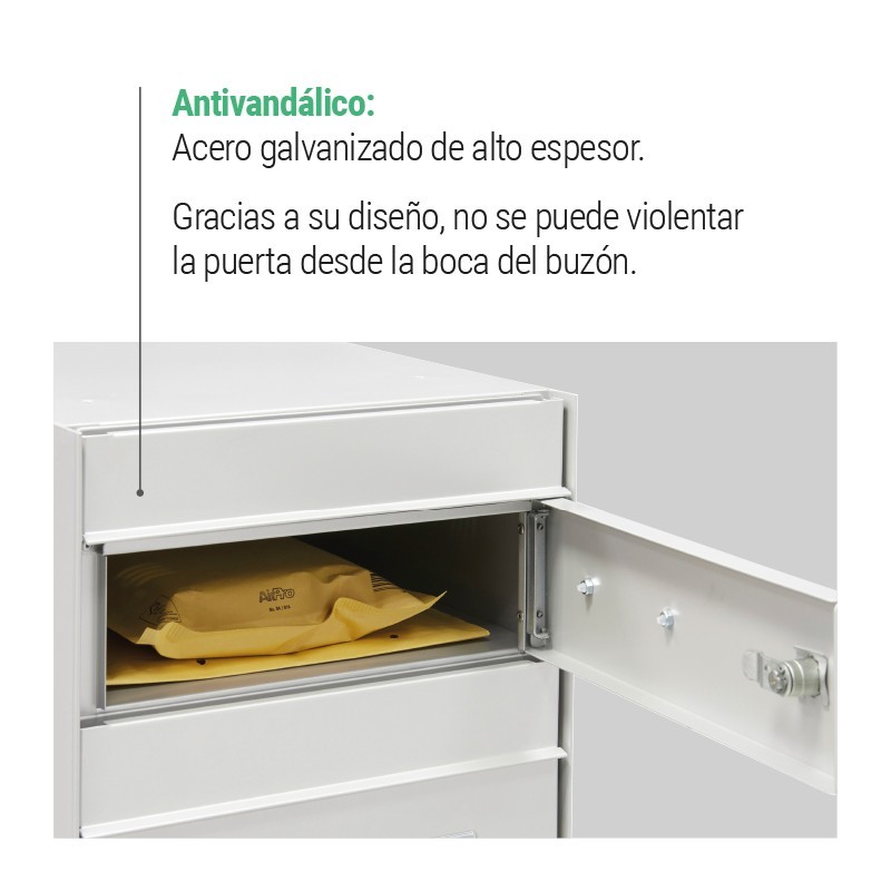 Univers Bigen Large Horizontal Mailbox Size DIN A4 | ARREGUI
