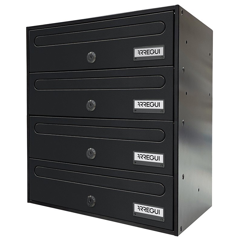 Front Horizontal mailbox for interior Size DIN A4 | ARREGUI
