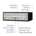 Tecnum Horizontal Mailbox for Outdoors Size DIN A4 | ARREGUI