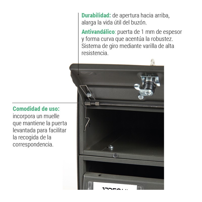 Future anti-vandal | Horizontal mailbox for interior | ARREGUI