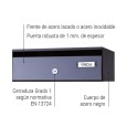 Adapta| Horizontal mailbox for interior Size DIN A4 and A5| ARREGUI