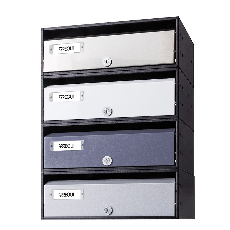 Mira Flat| Horizontal mailbox for indoor top opening| ARREGUI