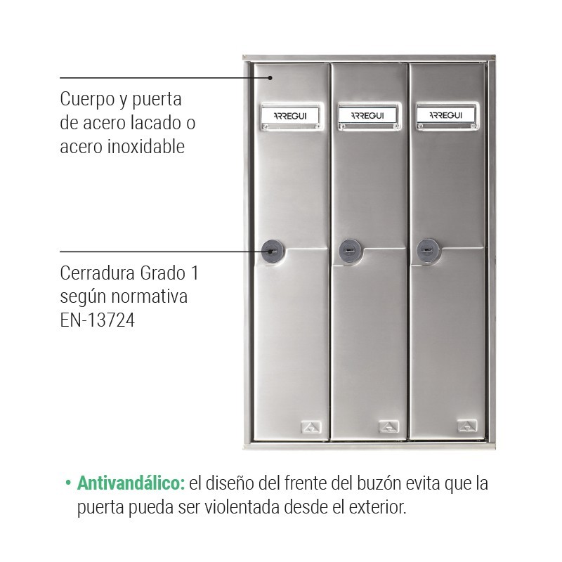 Book|Vertical mailbox for interior| ARREGUI