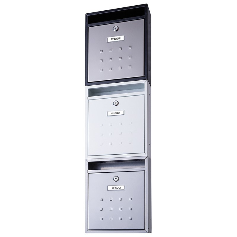 Look|Vertical mailbox for interior with geometric relief| ARREGUI