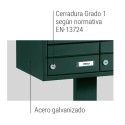 AGRO|Horizontal mailbox for multiple households with roof| ARREGUI