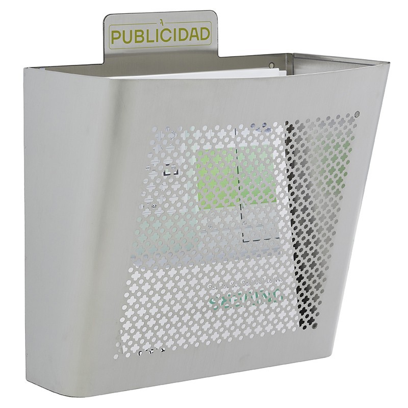 Curva Cestino Pubblicitario Inox 11,5 L | ARREGUI