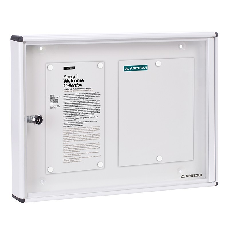 Aluminum Notice Board - 2 A4 Sheets | ARREGUI
