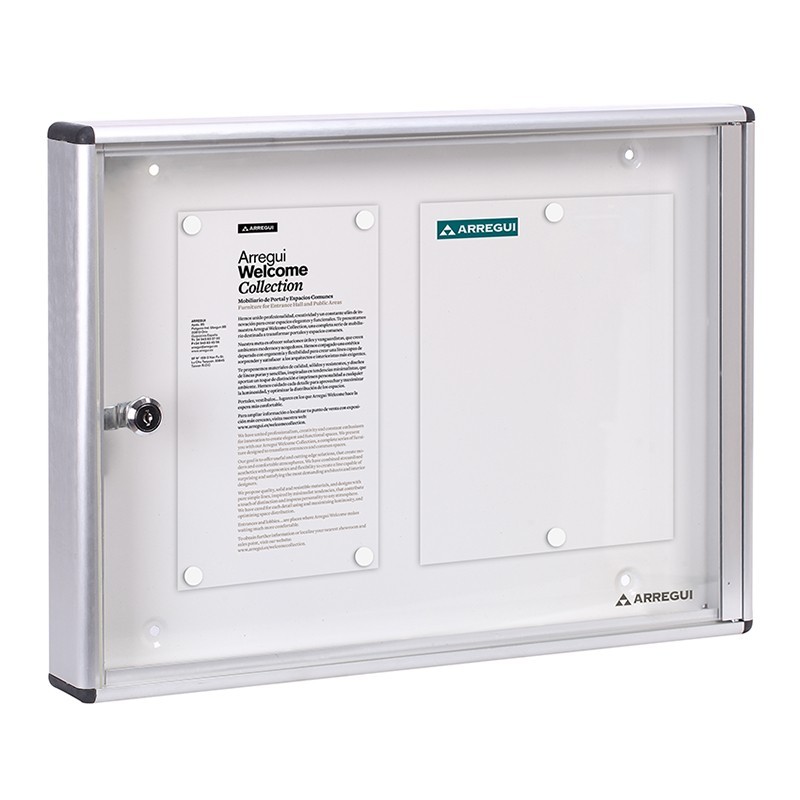 Aluminum Notice Board - 2 A4 Sheets | ARREGUI