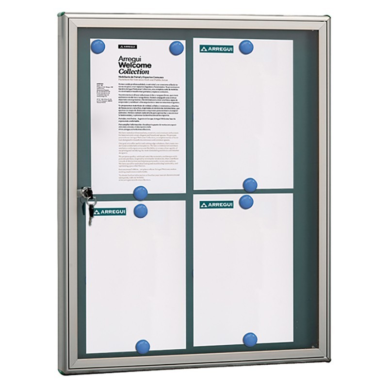 Aluminum Notice Board - 4 A4 Sheets | ARREGUI