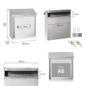 Letter Collection Box Stainless Steel Size DIN A5 | ARREGUI