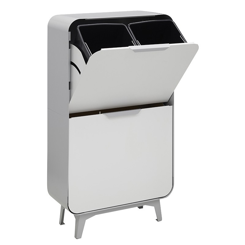 Trash and Recycling Bin Round 4x17 L | ARREGUI