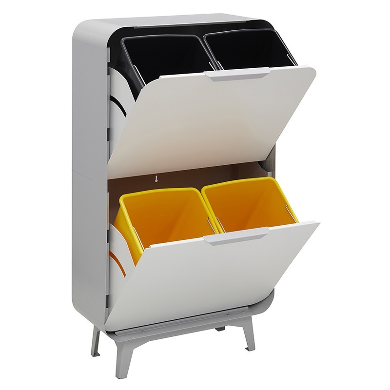 Trash and Recycling Bin Round 4x17 L | ARREGUI