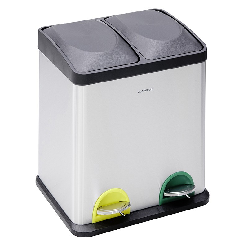 Step Bin Trash Cube 2x15 L (30 L) | ARREGUI