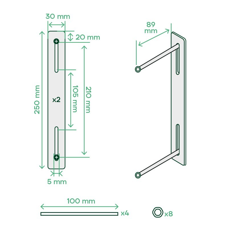Fixing Kit for Fences or Gates C-015 | ARREGUI