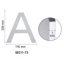 Physical Sign 20 cm Number or Letter Stainless Steel | ARREGUI