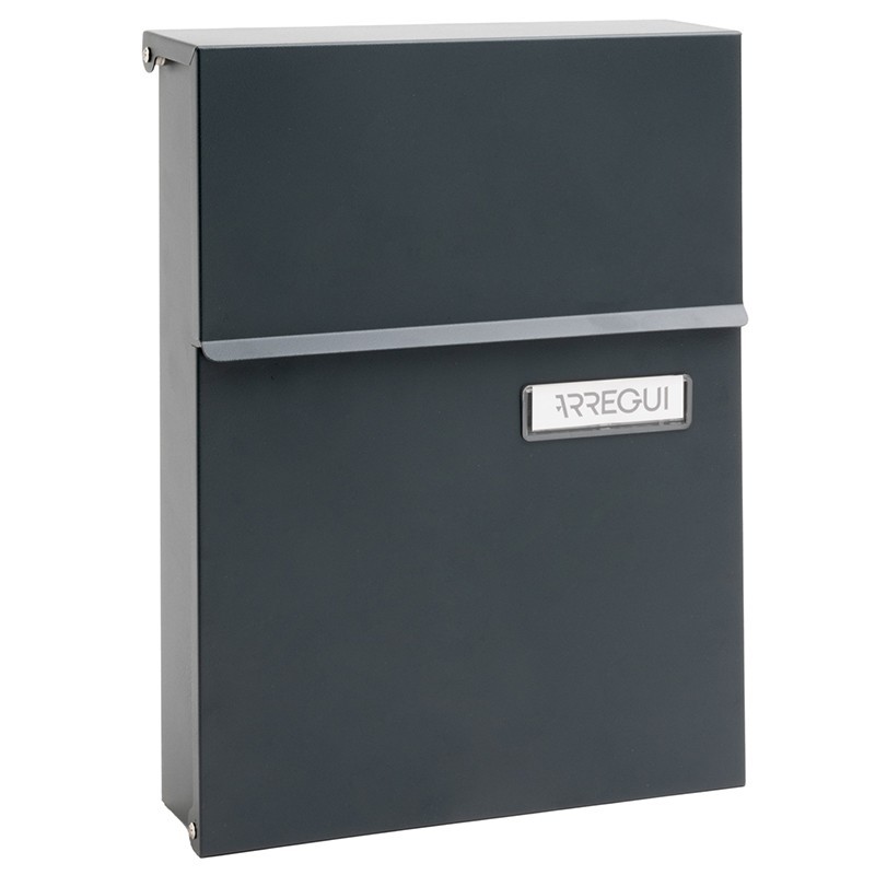 Line Anthracite Outdoor Mailbox Size DIN A5 | ARREGUI