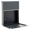 Line Anthracite Outdoor Mailbox Size DIN A5 | ARREGUI