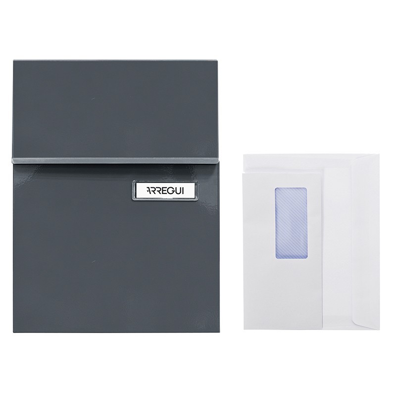 Line Anthracite Outdoor Mailbox Size DIN A5 | ARREGUI