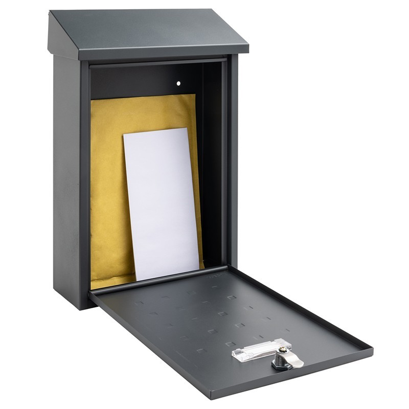 Premium Antracite Cassetta Postale Esterna Formato DIN A4 | ARREGUI