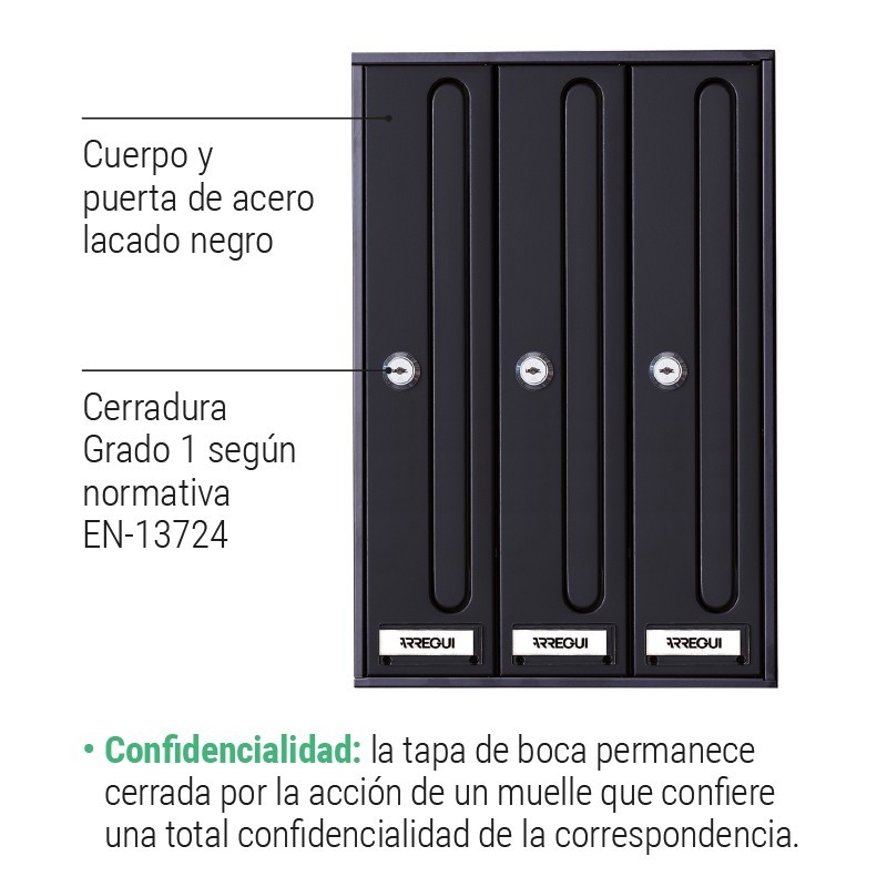 Front Vertical Body and Black Door | ARREGUI