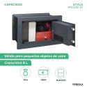 Cassaforte a Incasso Stylo Elettronica+Chiave | ARREGUI