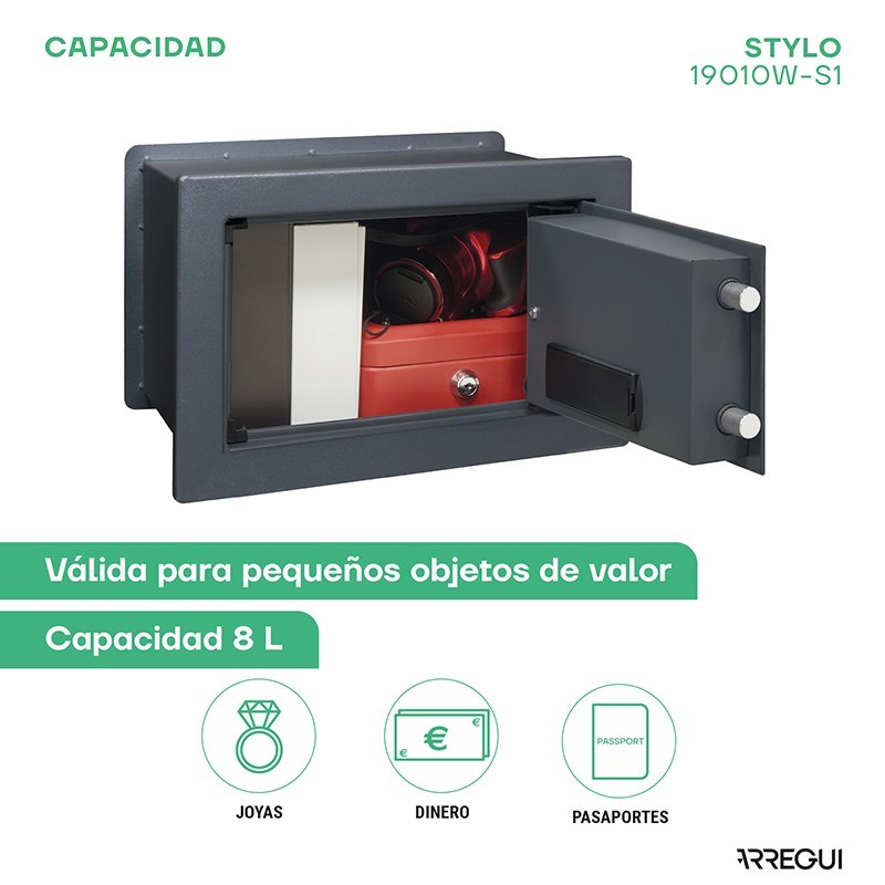 Cassaforte a Incasso Stylo Elettronica+Chiave | ARREGUI