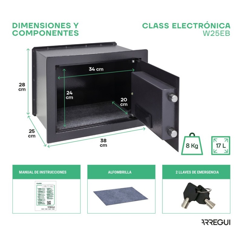 Built-in Electronic Safe Class | ARREGUI