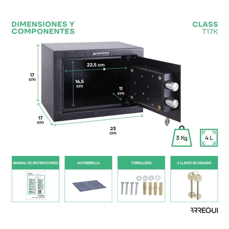 Cassa Forte a Soffitto Class Chiave | ARREGUI