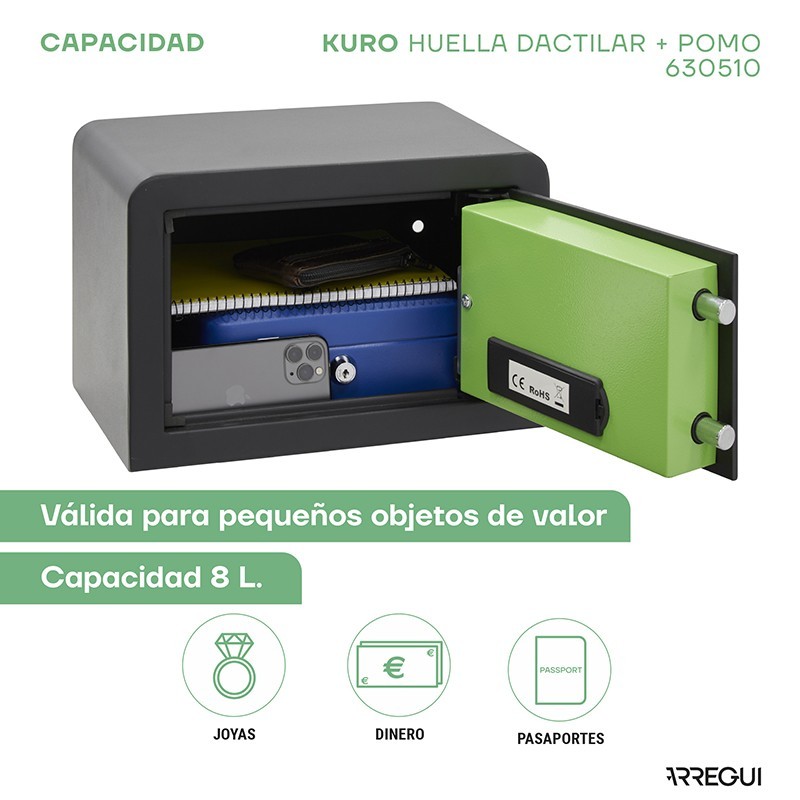 Kuro Fingerprint Overhead Safe | ARREGUI