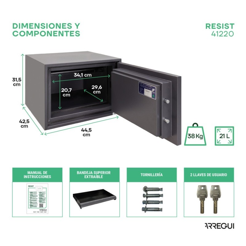 Fireproof Surface-Mount Safe | ARREGUI
