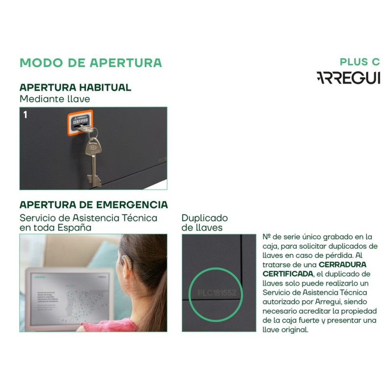 Surface Safe Plus C Key Safe | ARREGUI