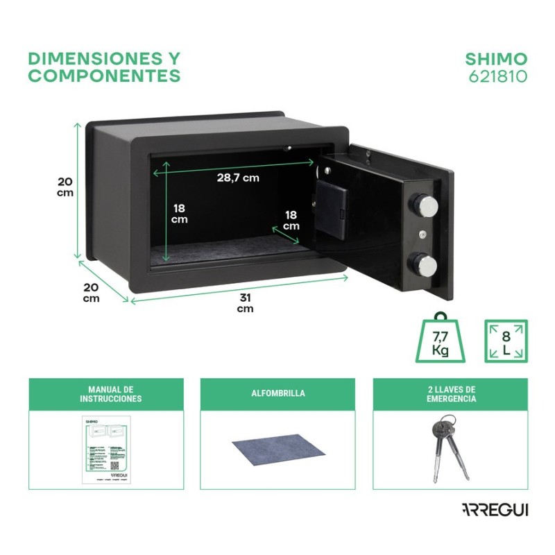 Built-in Shimo Fingerprint Safe | ARREGUI