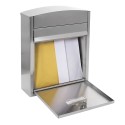 Compact Stainless Steel Outdoor Mailbox Size DIN A5 | ARREGUI