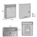 Dime Inox Cassetta Postale Esterna Formato DIN A4 | ARREGUI