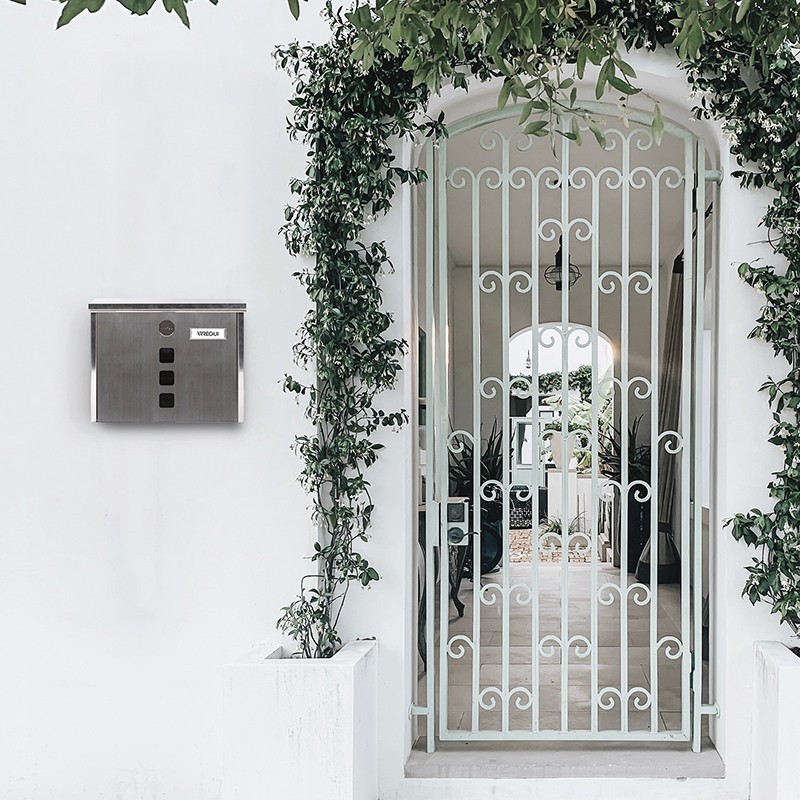 Chance Stainless Steel Outdoor Mailbox Size DIN A4 | ARREGUI